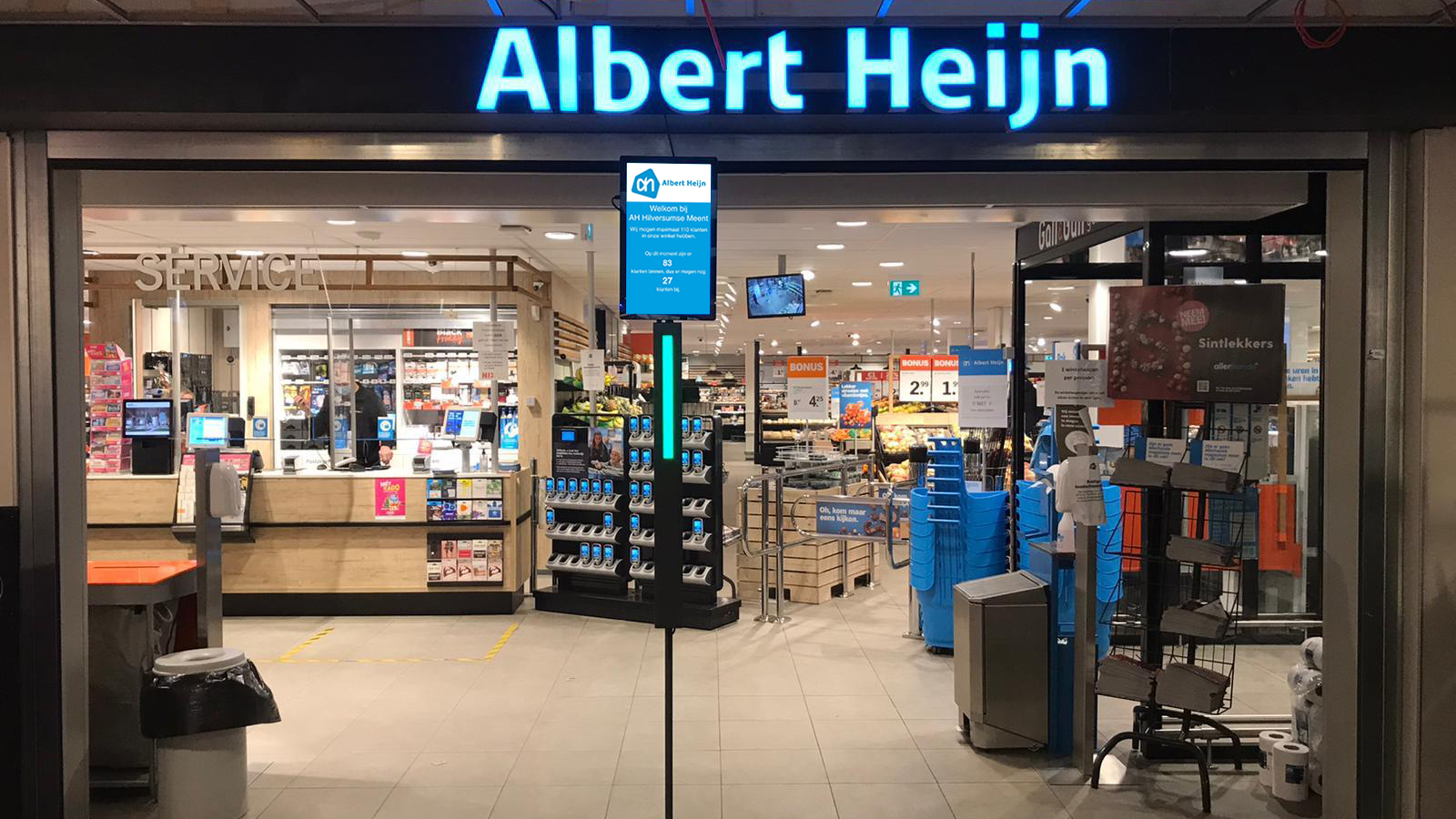 Albert Heijn Hilversum kiest voor een digitaal deurbeleid support afbeelding