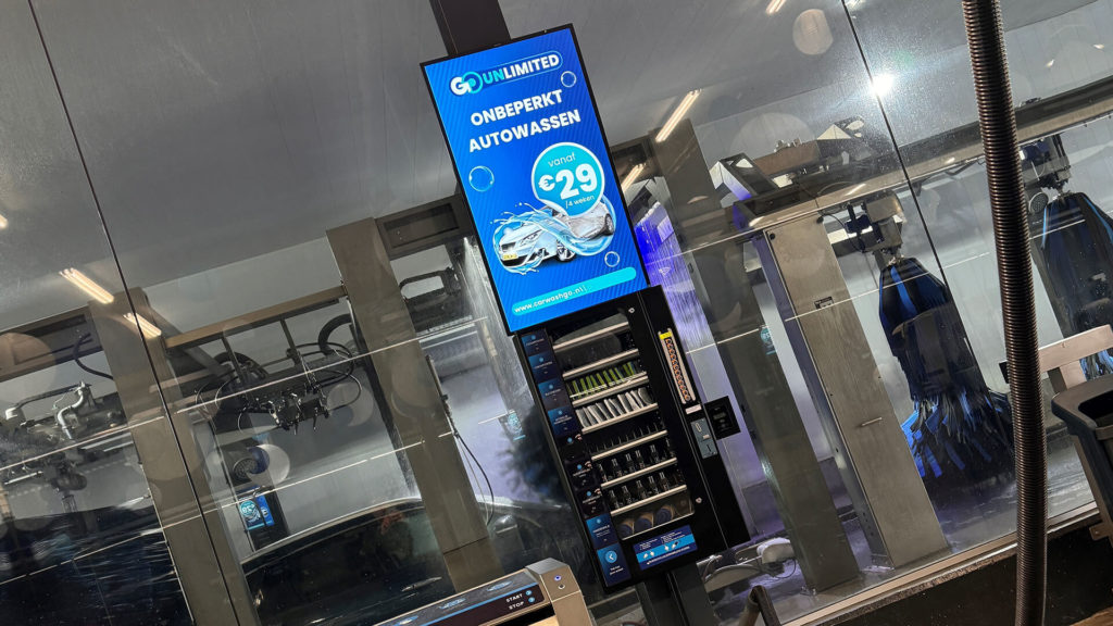 Carwash&Go implementeert Digital Signage